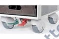 Fedélzeti ételszállító trolly zöld