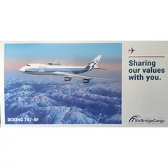 Boeing 747-8F Air Bridge Cargo repülőgép modell VQ-BRJ