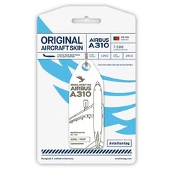Aviationtag Azores Airlines Airbus A310 (fehér)