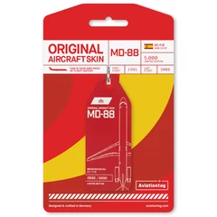 Aviationtag Iberia McDonnell Douglas MD-88 (piros)