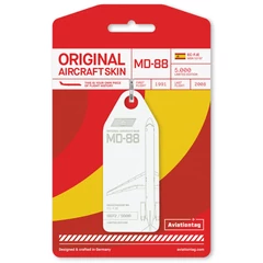 Aviationtag Iberia McDonnell Douglas MD-88 (fehér)