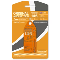 Aviationtag BAe 146 JOTA G-SMLA (orange)