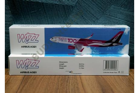 Airbus A321 Wizz Air (100th livery) repülőgép modell HA-LTD - repülőgép  modellek - repülős ajándéktárgyak - aerowebshop -  - aeroshop
