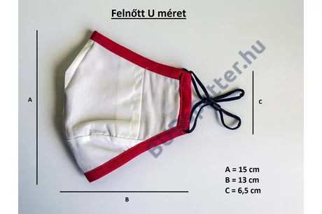 3 rétegű szájmaszk trikolór repülőkkel