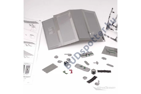 3D miniatűr fém puzzle, fedélzeti trolly tolltartó