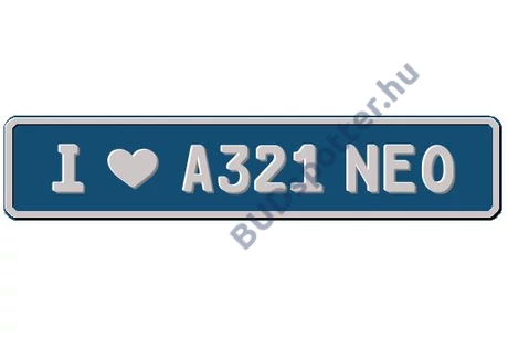 A321 NEO rendszámtábla