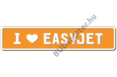 Easyjet rendszámtábla
