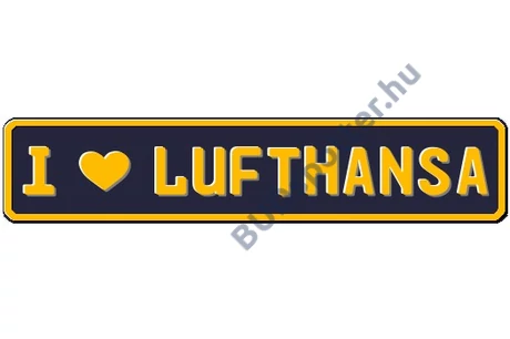 Lufthansa rendszámtábla