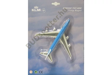 KLM B747 hűtőmágnes