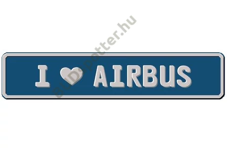 Airbus rendszámtábla