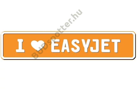 Easyjet rendszámtábla