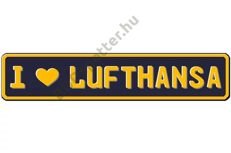 Lufthansa rendszámtábla