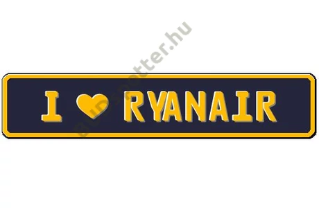 Ryanair rendszámtábla