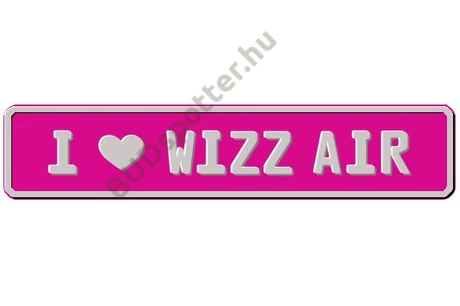 Wizz Air rendszámtábla
